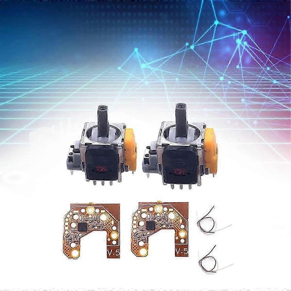 2 STK Hall Effect Joystick & Kalibreringskort til Gamepad Controller Center/Ydre Ring Justering