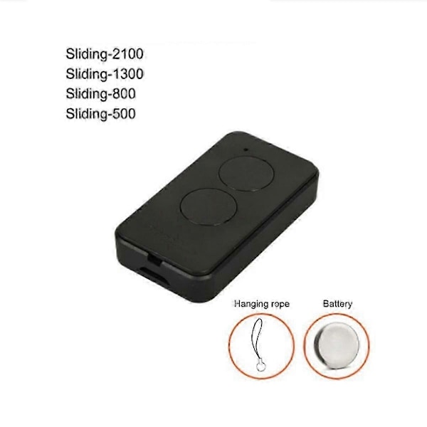Til Sender Garageport Fjernbetjening 433MHz Trådløs Rulleport Controller til Garage