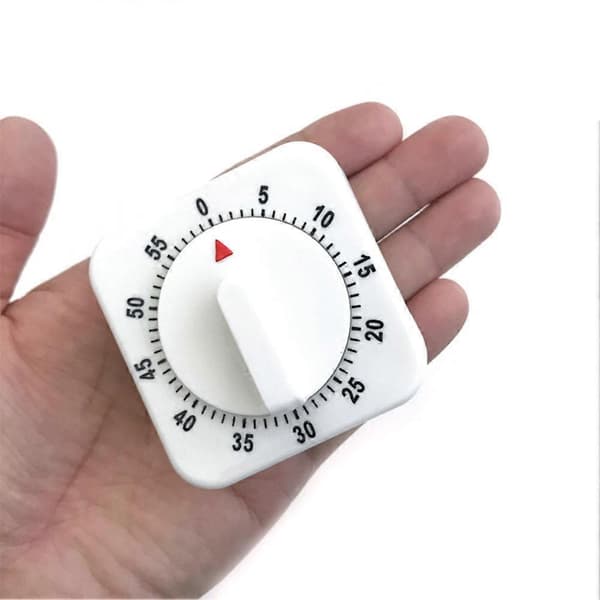 Mini Mekanisk Timer 1 tim/60 min Nedräkningslarm för Matlagning