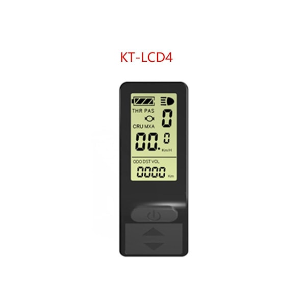 Kompakti maastopyörän mittari Kt Lcd4 täysin toimiva vedenpitävä liitin näyttö 24v 36v 48v E:lle