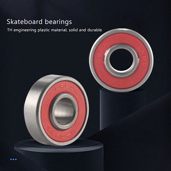10 st 608 - Longboard Integrerat Kullager Skateboard Hjul Lager Inline Rullskridsko Lager 8X22X1