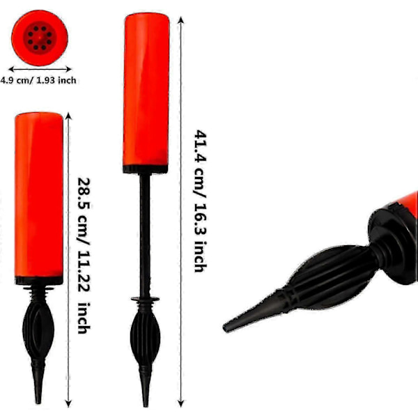 5-pack Ballongpumpar Ballonguppblåsare Kraftfull Handluftpump För Ballongbåge