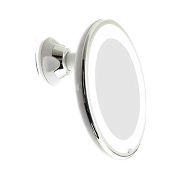 10X Förstoringsspegel med Ljus Sminkspegel med Lampor Dimbar LED Sminkspegel för Badrum Sovrum, Hotell