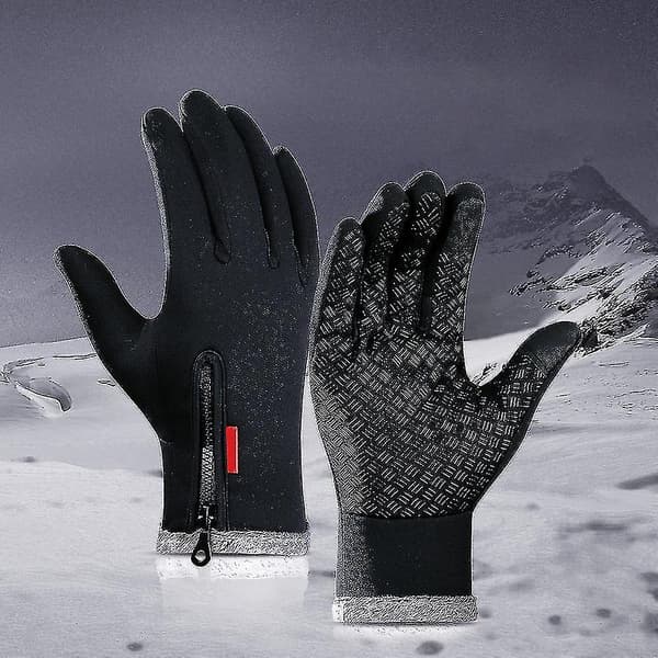 Opgraderede Touch Screen Handsker Skridsikre Vinterhandsker Silikone Style3