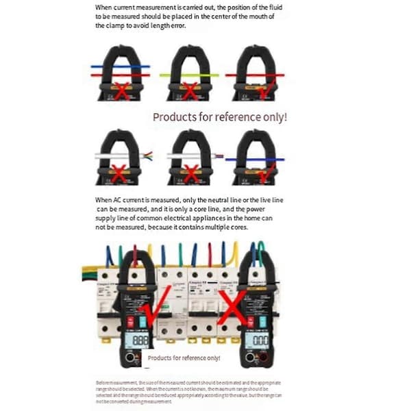 Intelligent Digital Strömtång Hög Precision Multimeter 400A AC/DC Strömtång Digital Display Ba