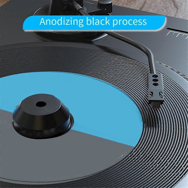 Audio LP Vinyylilevysoittimet Metallilevyn Stabilointilaite Levysoittimen Painokiinnike HiFi Musta