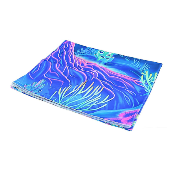 Fluorescerende Trævægtæppe Børstet Stof Baggrund Vægkunst Dekor UV Sort Lys Reflekterende Vægtæppe til Soveværelse Fest GTYG(295) 230x180cm / 90.6x70.9i