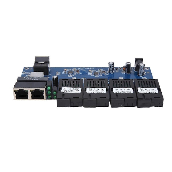 Gigabit Metro Ethernet Switch med Fiberanslutning 4X1.25G Fiber Port 3X100/1000M RJ45 Port SC Optisk Fiber S