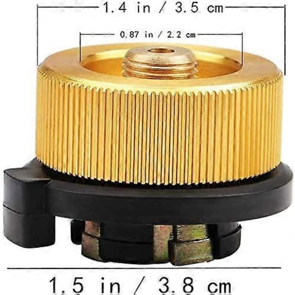 Stycken Utomhus Gasolkök Anslutning, Camping Gasolflaska Adapter Gas Konverteringshuvud Adapter Munstycksanslutning Gasolkök Ventiladapter
