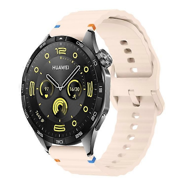 22mm silikoniranneke yhteensopiva Xiaomi Watch S4 Sport / Redmi Watch 5 Active Wave Design -älykellon rannekkeen kanssa Pink