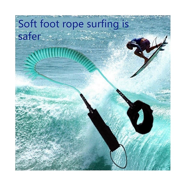 10FT Surf Kierretty Leash Surffilauta Jousiköysi Surffaus Jalkaköysi Surffilaudan Leash Surffilaudan Massalauta