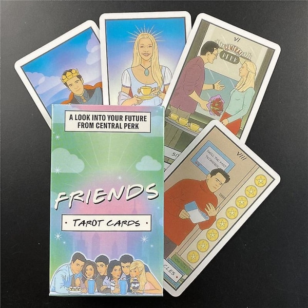 Friends Tarot Et spådomskortspil brætspil baseret på den klassiske dækstruktur 100pcs tt196