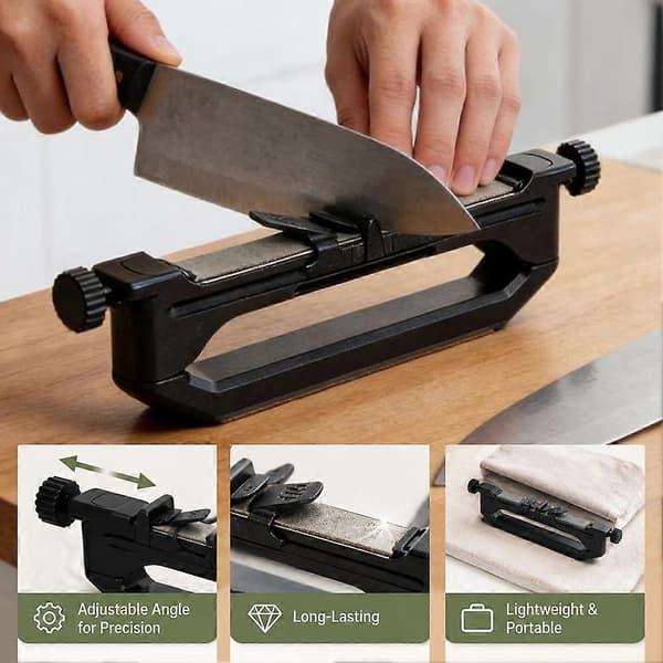 Præcisionsknivslibersystem - 25 graders vinkelguide til køkken Knife sharpener 1pcs