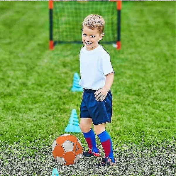 Curve And Swerve Fodbold, Fodboldlegetøj, Curve Fodbold, Størrelse 4 Swerve Fodbold til Børn, Spark Med Skru Som De Professionelle, Gave til Baghaveleg