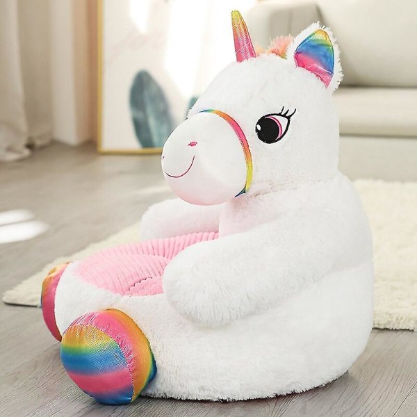 Tecknad Lovely Teddy Bear Panda Unicorn Duck Kids Soffa Stol Plus unicorn Stuffed Sofa