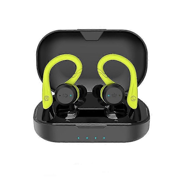20 tunnin toistoaika Uimiseen vedenpitävät Bluetooth-kuulokkeet Kaksinkertaiset urheilulliset langattomat kuulokkeet Tws Ipx7 Stereokuulokkeet vihreä