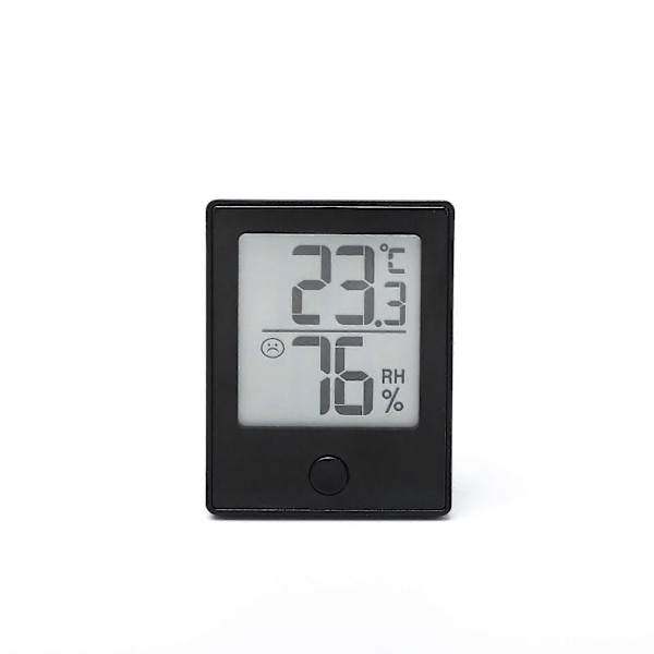 Bärbar Termometer och Hygrometer för Inomhusbruk, Digital Hushållstermometer, Inomhustermometer Inomhus-hygrometer, Bekväm Display, Lämplig för Barnkammare