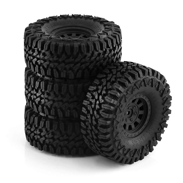 4 st 110 mm Hjul Däck för 1/10 RC Rock Crawler Axial SCX10 SCX10 II 90046 TRX4 D90 RC Bildelar, B