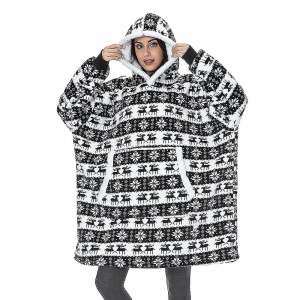 Oversized Hoodies Sweatshirt Dam Vinter Hoodies Fleece Jätte TV Filt Med Ärmar Pullover Oversize Dam Hoody Sweatshirts style 18