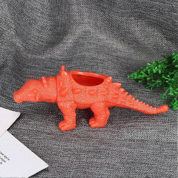 Farverig PVC Simulation Ankylosaurus Planteblomsterpotte Sukkulent Planteblomsterkrukke Hjemmekontorindretning