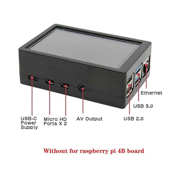 3,5 tommer TFT LCD Touch Screen 320X480 opløsning Abs Case+Touchpen til 4. generation 4B/4B+