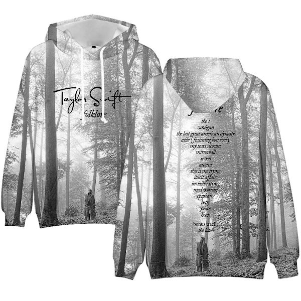 Taylor Swift sanger Taylor Swift kunstbilder perifer ny 3D digitaltrykk hettegenser 3XL