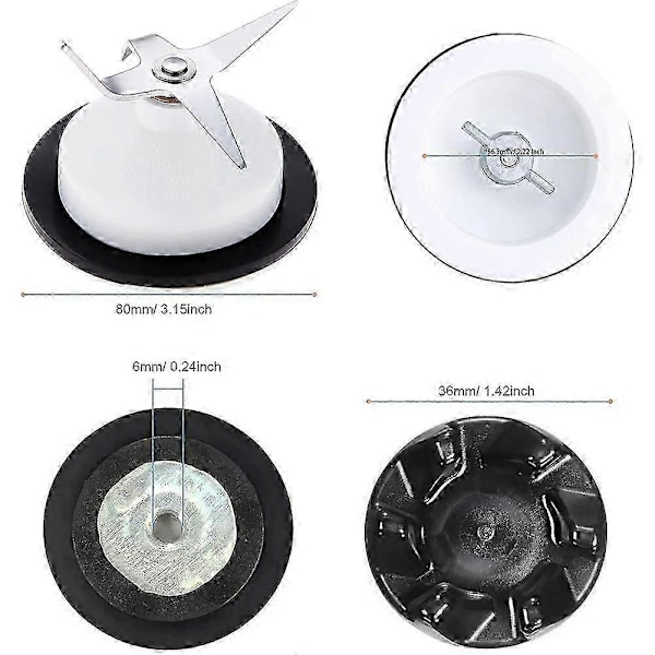 9704230 Blender Kobling Udskiftningsdele til KitchenAid, 4-bladet Blenderkniv og Blender Kobling wi