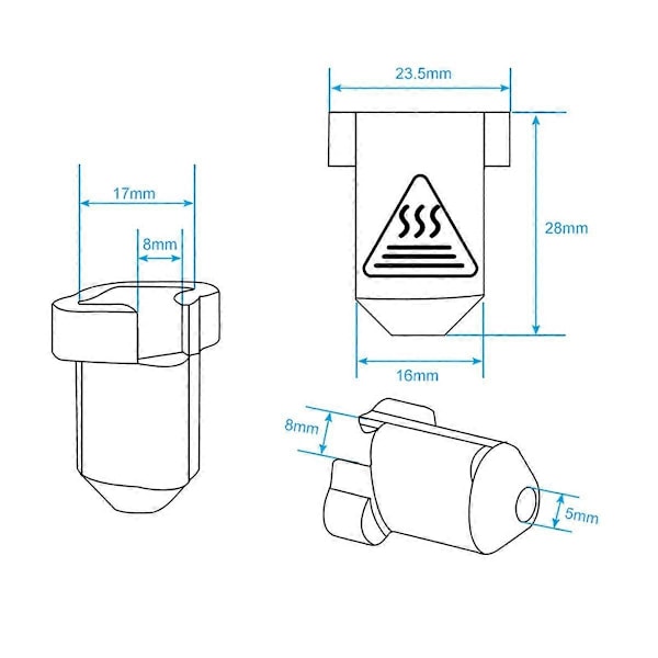 5 st Silikonsockor Värmeisolering Skyddsfodral för K1/K1Max Keramisk Värmeblocksats för K1 Hoten