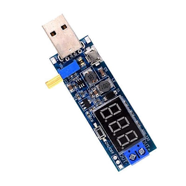 DC-DC 5V till 3.5V / 12V USB / Nedtransformator Strömförsörjningsmodul Justerbar Boost Converter Ut DC 1.2V-24V