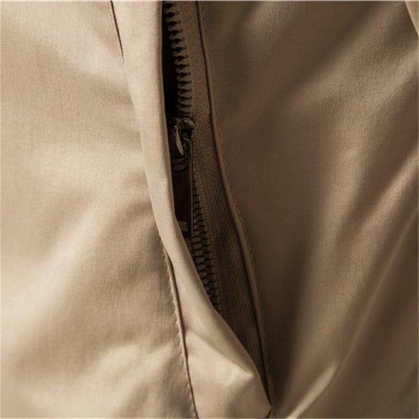 Enfärgad Bomberjacka Herr Casual Slim Baseball Herrjacka BLACK CN Size 4XL 95-100kg