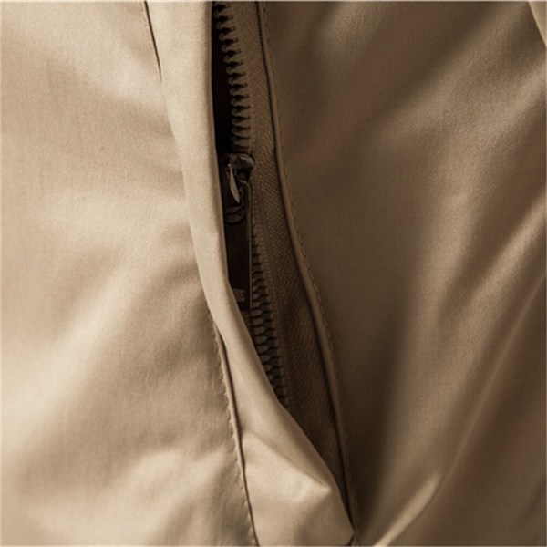 Enfärgad Bomberjacka Herr Casual Slim Baseball Herrjacka BLACK CN Size XXXL 88-95kg
