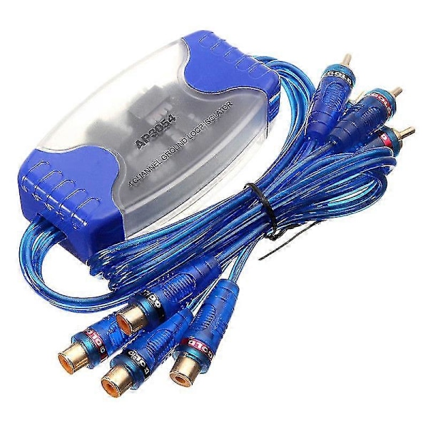 4-kanals RCA Audio Støjfilter Støjdæmper Jordforbindelsesisolator Bilstereo 50w