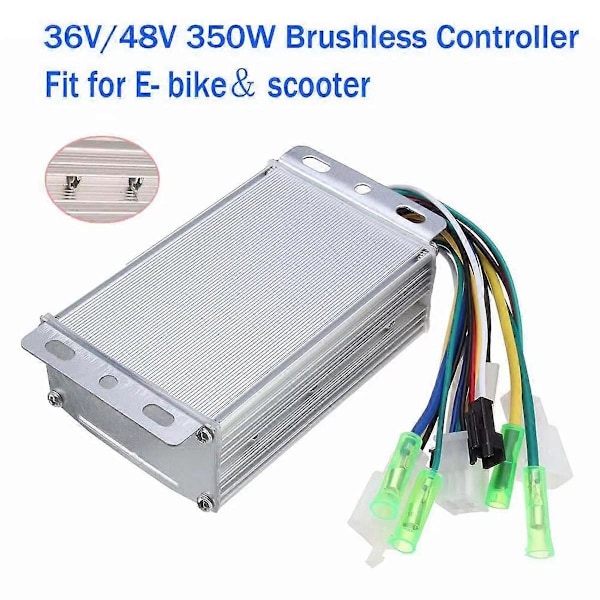 350W børsteløs DC motorcontroller til elcykel, kompatibel med 36V/48V elcykelsystemer, effektiv strøm