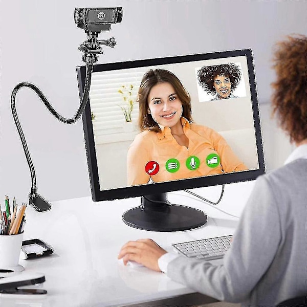 Kamerafäste med förbättrad bordsklämma flexibel svanhalsstativ för webbkamera Brio 4k C925e C922x C922 C930e C930 C920 C615