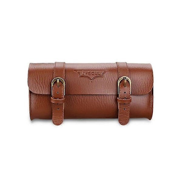 B-SOUL Vintage Stil PU Læder Vandtæt Multifunktionel Cykeltaske Cykelstyr Taske Brown