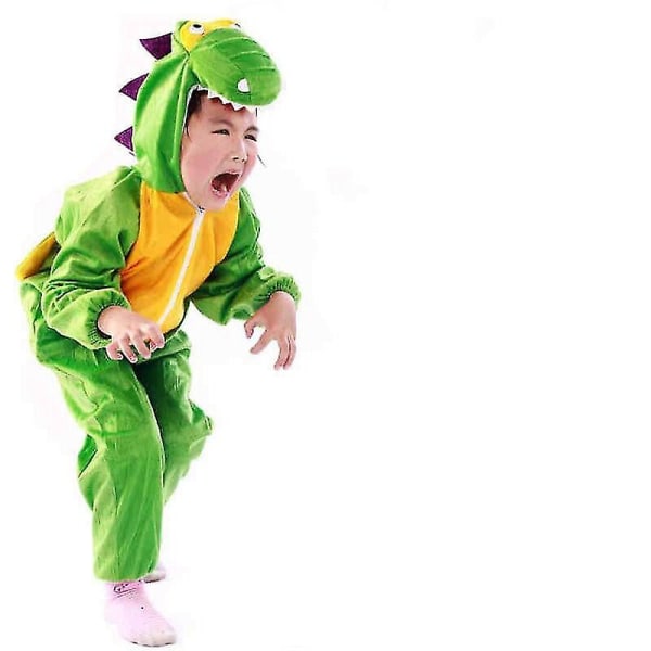 2022 Nye Barn Dinosaur Halloween Kostymer For Barn Karneval Fest Jumpsuit Voksen Dyr Velvet Boy Scene Barnedagsgave 170CM