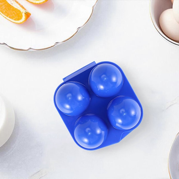Camping Egg Box Plast Eggboks Egg Oppbevaringsboks Bærbar Eggboks 4 Eggboks