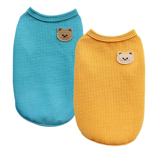 2kpl Teddy Bichon Frise Koiran Vaatteet Lemmikkikissa Koiran Vaatteet Kevät ja Kesä Lemmikkiliivi XL