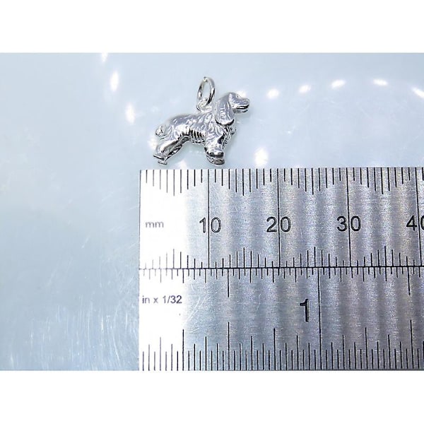 Cocker Spaniel Sterling Sølv Charm .925 X 1 Hund Hunde Spaniels Charms - 8245