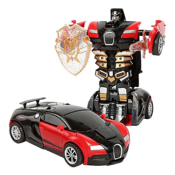 Transformerende Bilrobot Kollisjonsdeformasjon Kult Design Foreldre-Barn Interaksjon Red