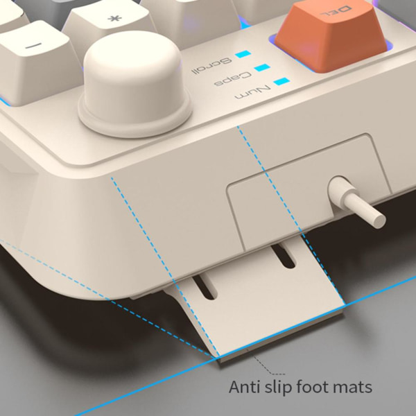 Mekanisk tastatur Kablet Kompakt PC-tastatur 94 taster Mekanisk spilltastatur C