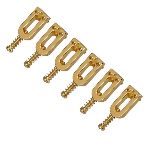 6 stk Metall U-formet Gitar Bro Sal Ball Rulle Streng Tremolo Bro Halestykke Saler for E