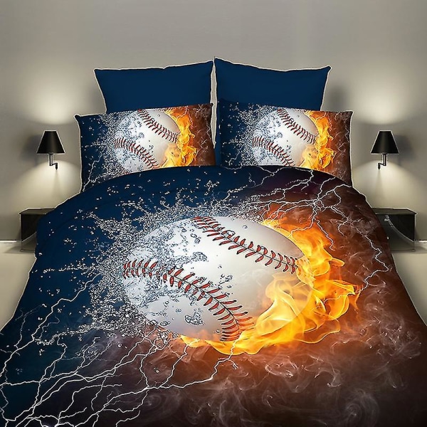 Basketball Fodbold Dynebetræk Tre-delt Sengesæt Q Baseball Kid 1.8 four-piece bed