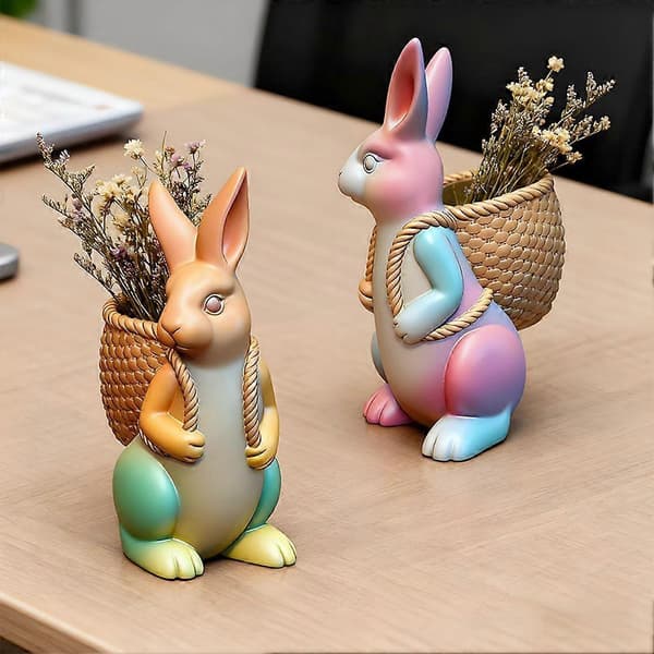 3D påskeharelysform DIY gipsbakst duftlys silikonformer