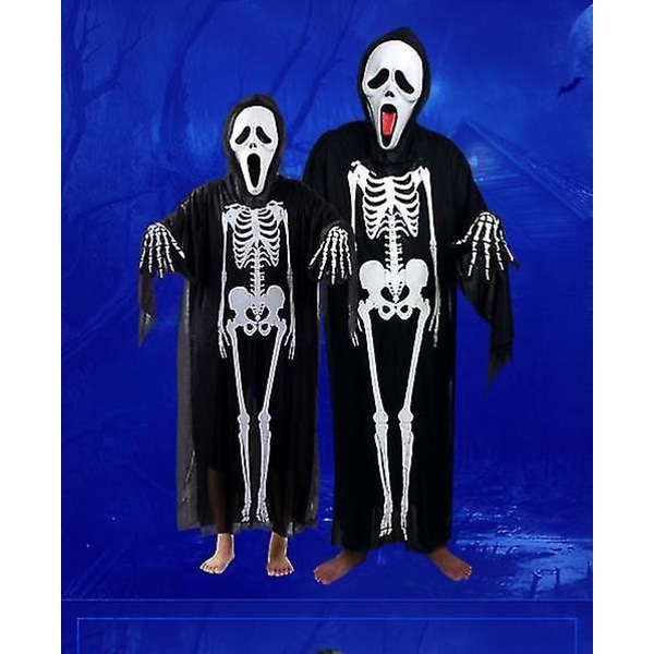 2st Halloween Skeleton Ghost Cloak
