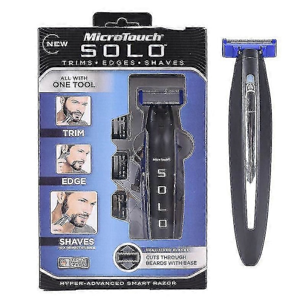 Personlig Oppladbar Solo Touch Smart Barbermaskin Mikrotrimmer Herrebarbermaskin