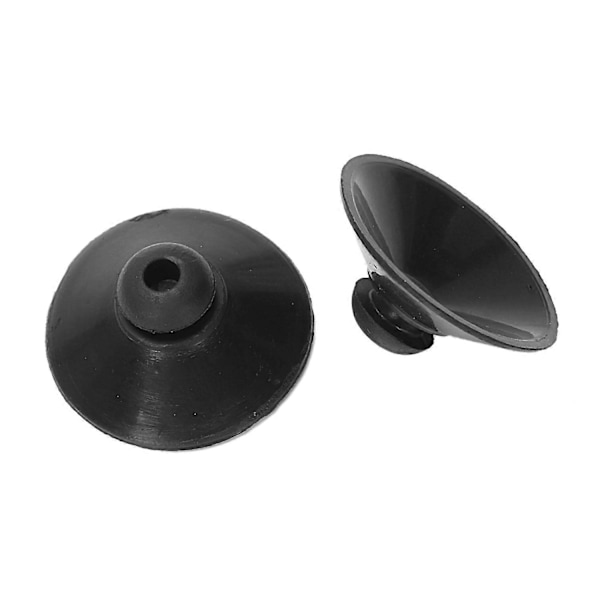 10 st Svarta gummiklämmor med sugkoppar 27 mm för akvariumpump
