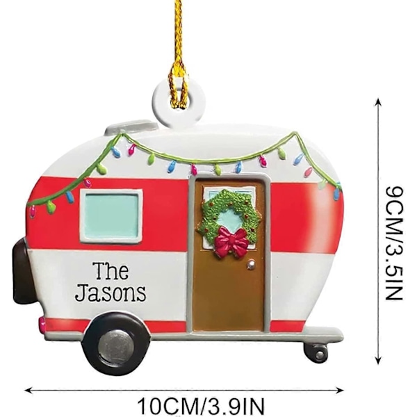 2021 Personlige Juleornamenter, Juletrepynt Hengende Hallmark Juleornamenter, Treanheng Gaver (RV 2-pakning)