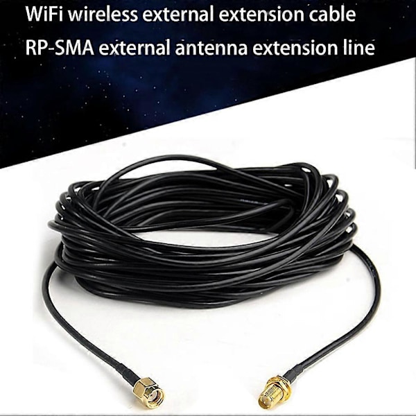 20M Förlängningskablar SMA Hane till Hona Koaxial Förlängningskabel WiFi Router Antenna Aerial Koppar P