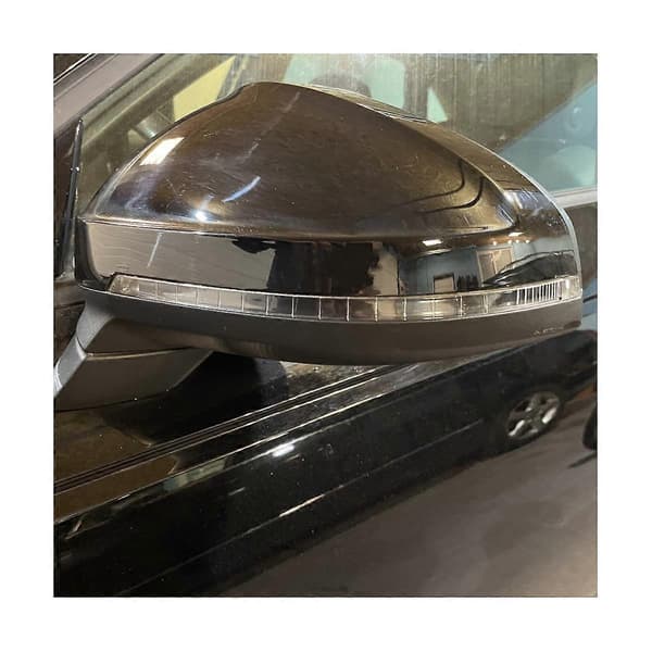 Sidespejl til A4 A5 B9 2017-2023 S4 RS4 S5 RS5 Erstatningsdæksler, Sort Uden Blindvinkelassistent